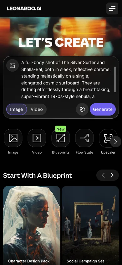 Leonardo mobile home interface