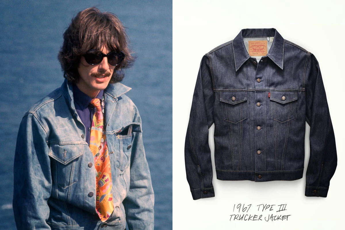 Denim jacket portrait beside the 1967 Type III Trucker Jacket.